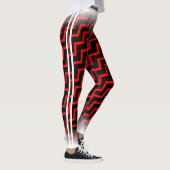 Leggings Red Chevron sur ton Col. (Droite)