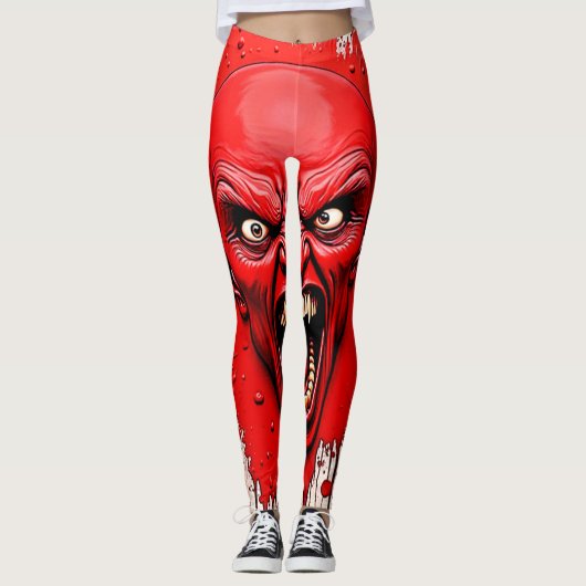 Leggings Red Demon Fury Art (Devant)