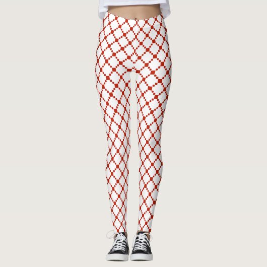Leggings Red Dot Pattern (Devant)