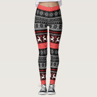 Red Fair Isle Motif