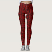 Leggings Red Feuille Holiday Leging (Devant)
