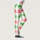Leggings Red Green White Stripes (Droite)