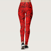 Leggings Red Grunge (Dos)