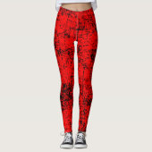 Leggings Red Grunge (Devant)