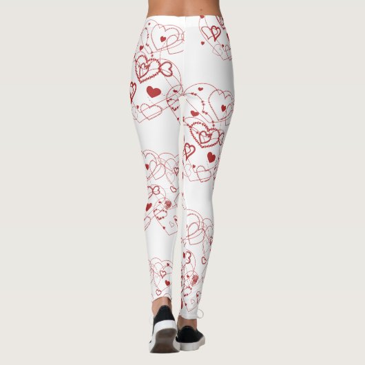 Leggings Red Hearts (Dos)