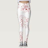 Leggings Red Hearts (Devant)