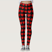 Leggings Red Hearts (Devant)