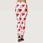 Leggings Red Hearts EXÉCUTEZ VOTRE COURSE Valentine Personn (Dos)