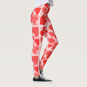 Leggings Red Hearts Fancy Motif (Droite)