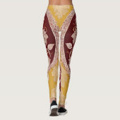 Leggings Red Lingerie Heart Lace AI art (Dos)