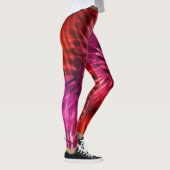 Leggings Red & Magenta Psychedelic Starburst Tie Dye (Droite)