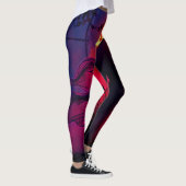 Leggings Red Moon Shadow Woman Conception de mystère (Droite)