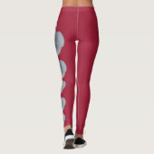 Leggings Red New York State Flower (Le Rose) (Dos)