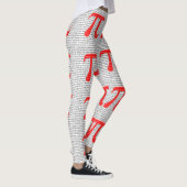 Leggings Red Number pi est un symbole de constante mathémat (Droite)