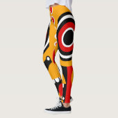 Leggings Red Orange Tiki (Gauche)