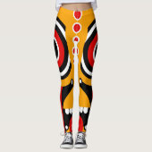 Leggings Red Orange Tiki (Devant)