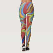 Leggings Red Peacock (Dos)