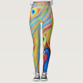 Leggings Red Peacock (Devant)