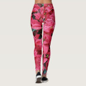 Leggings Red Poinsettias Festive (Dos)