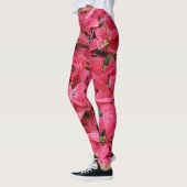 Leggings Red Poinsettias Festive (Gauche)