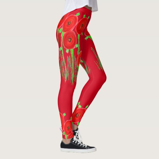 Leggings Red Poppy (Droite)