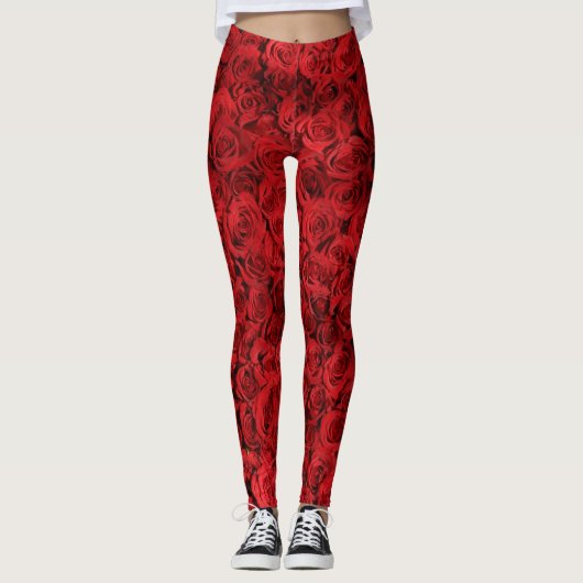 Leggings Red Roses (Devant)