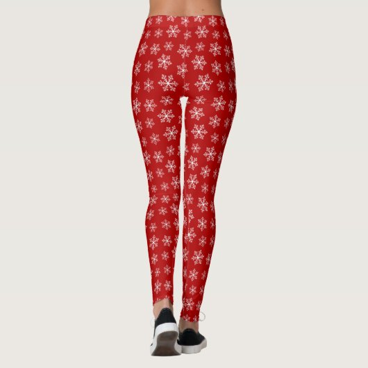 Leggings Red Snowflake (Dos)