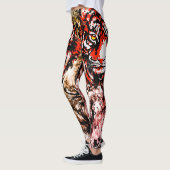 Leggings Red Tiger | Tigre coloré (Gauche)