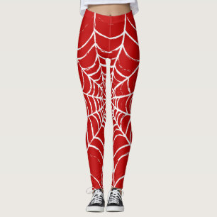Leggings Red Web