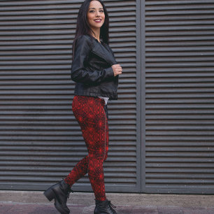 Leggings Red Webs - Amusants