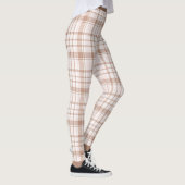 Leggings Red White Blush Pink Stripes (Droite)