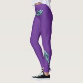 Leggings Reefshark - Conception abstraite - Découpe d'une p (Gauche)