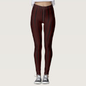 Leggings Refined Black Unique Flames Dark Bordeaux (Devant)