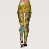 Leggings Reflets d'automne dans le ruisseau Vertical (Dos)