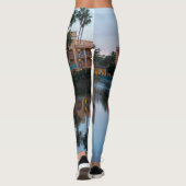 Leggings Reflets du complexe hôtelier en soirée (Dos)