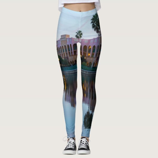 Leggings Reflets du complexe hôtelier en soirée (Devant)
