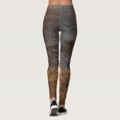 Leggings Réflexion du coucher de soleil sur le sable (Dos)