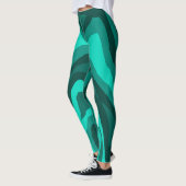 Leggings Réflexion sarcelle comme (Gauche)