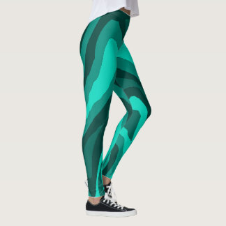 Leggings Réflexion sarcelle comme