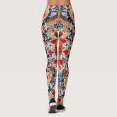 Leggings Regal Khokhloma : Médaillon floral orné (Dos)