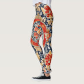 Leggings Regal Khokhloma : Médaillon floral orné (Gauche)