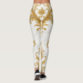 Leggings Regal Marble Seamless Pattern – Gold Baroque (Dos)