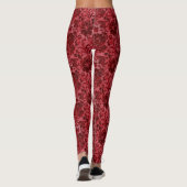 Leggings Regal Red Français Luxury Damask (Dos)