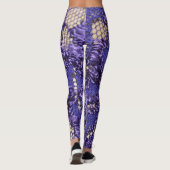 Leggings regard de dentelle pourpre de lingerie (Dos)