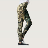 Leggings Regard de Méduse Tête de Mort aux Serpents (Droite)
