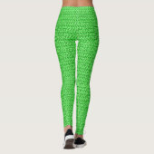 Leggings Regard vert pomme de maille d'armure (Dos)