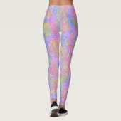 Leggings - Regenboog met sparkly Pastel (Achterkant)