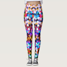 Leggings regenboogstip