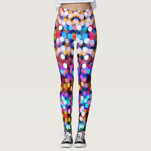 Leggings regenboogstip (Voorkant)