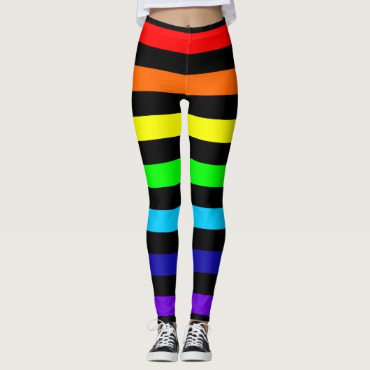 Leggings regenboogstrips (Voorkant)